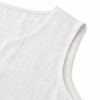 Isbeth | Women's V-Neck Button-Front Sleeveless Tank Top