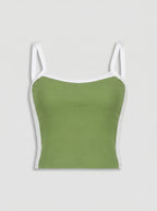 Dilara | Women's Sleeveless Square-Neck Bodycon Top