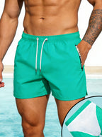 Bennett | Men's Quick-Dry Zip-Pocket Swim Shorts