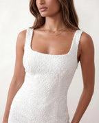 Britta | Women's Sequin Square Neck Bodycon Mini Dress
