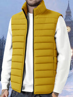 Barend | Men's Quilted Zip-Up Puffer Vest with Stand Collar