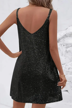 Queenie | Women's Sequin V-Neck Cocktail Dress Mini