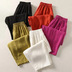 Nadia | Women's High-Waist Wide-Leg Trousers with Side Pockets