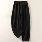 Nadia | Women's High-Waist Wide-Leg Trousers with Side Pockets