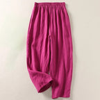 Nadia | Women's High-Waist Wide-Leg Trousers with Side Pockets