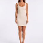 Babette | Women's Bodycon Scoop Neck Mini Dress