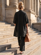Liesbeth | Women's Relaxed Wide Leg Three-Piece Set