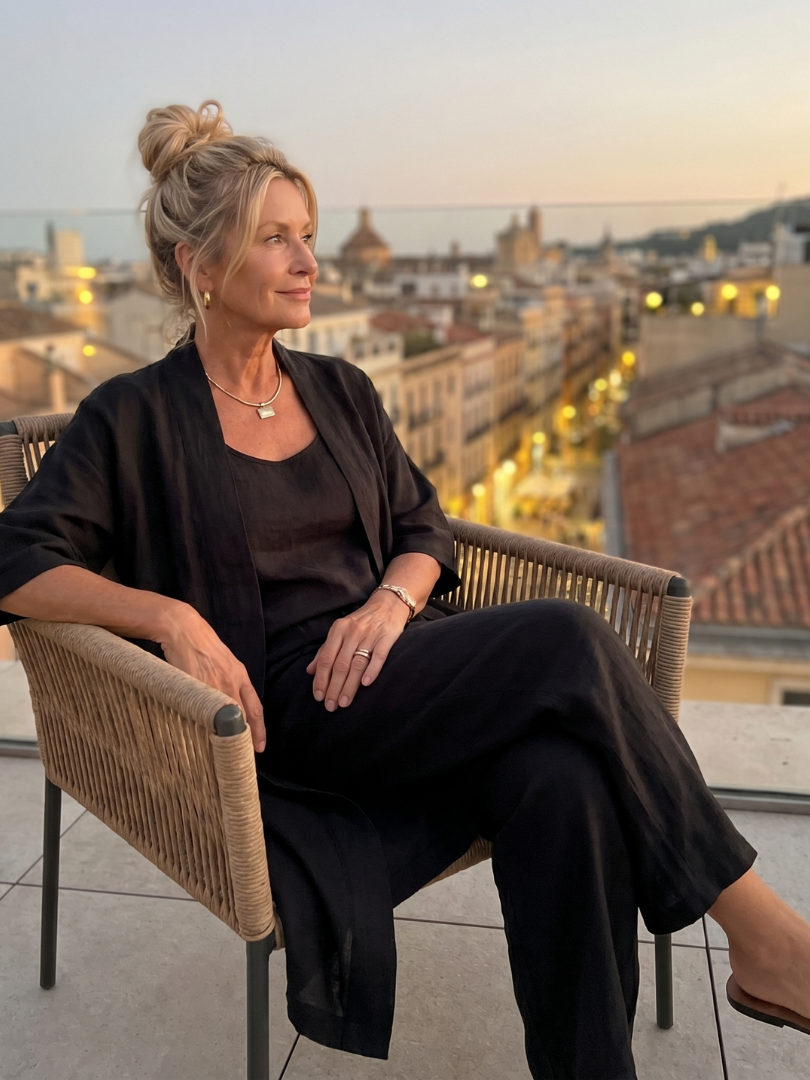 Liesbeth | Women's Relaxed Wide Leg Three-Piece Set