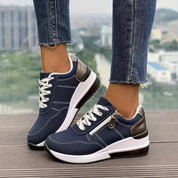 Yasmin | Women's Ribbed Sneakers with Block Sole