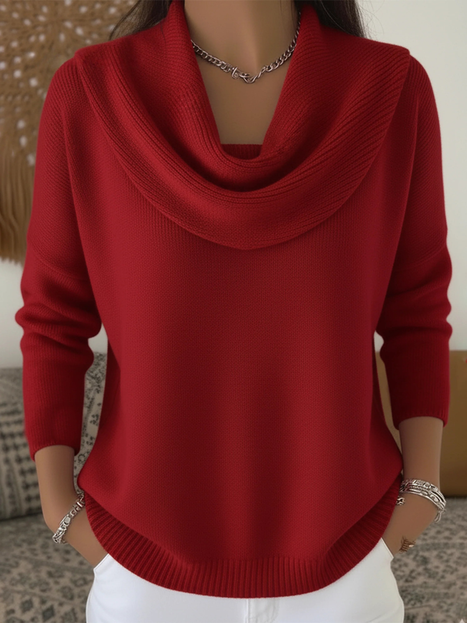 Thea Cowl Neck Merino Wool Jumper