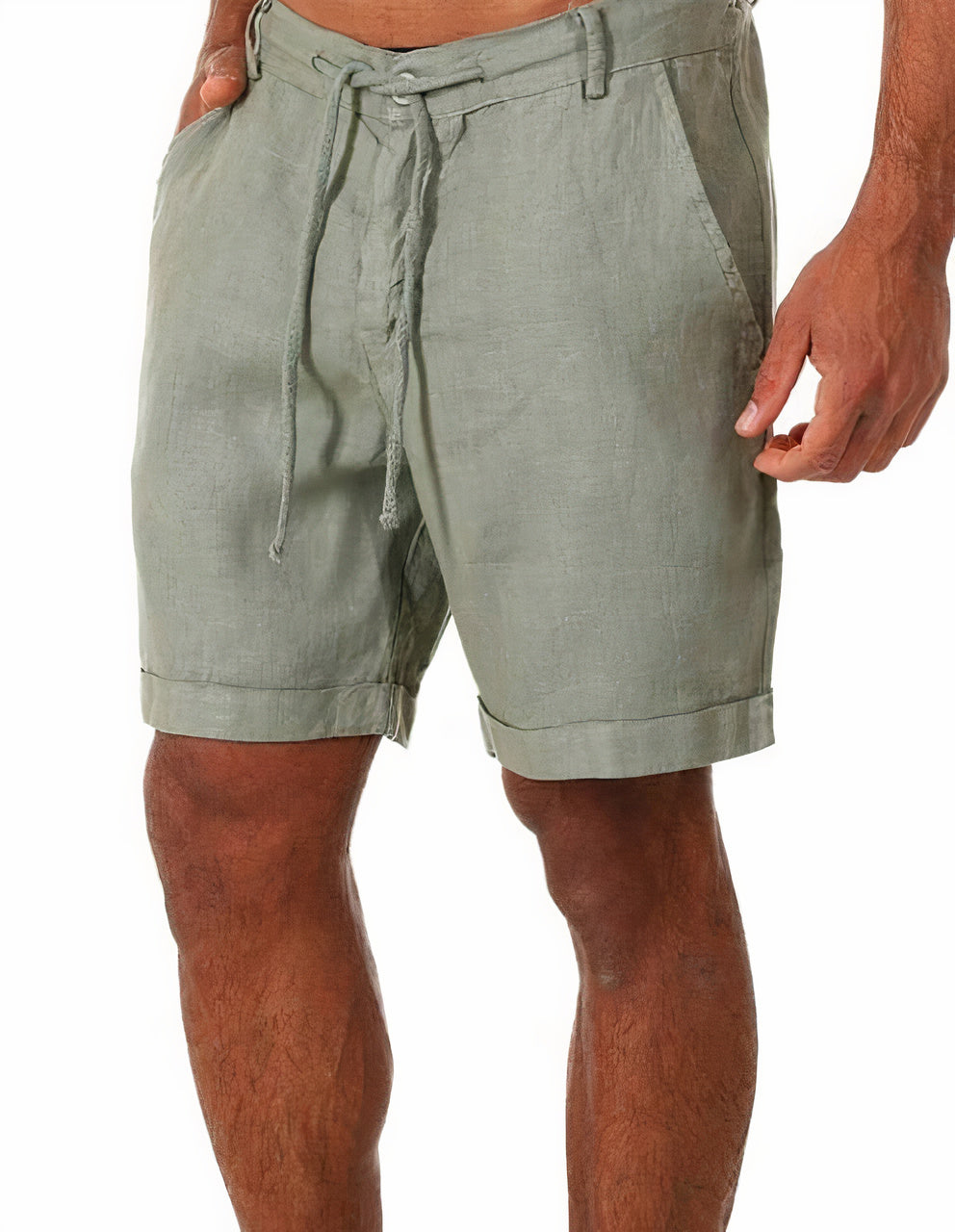 Jonas | Men's Drawstring Linen Bermuda Shorts with Pockets