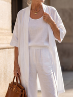 Liesbeth | Women's Relaxed Wide Leg Three-Piece Set
