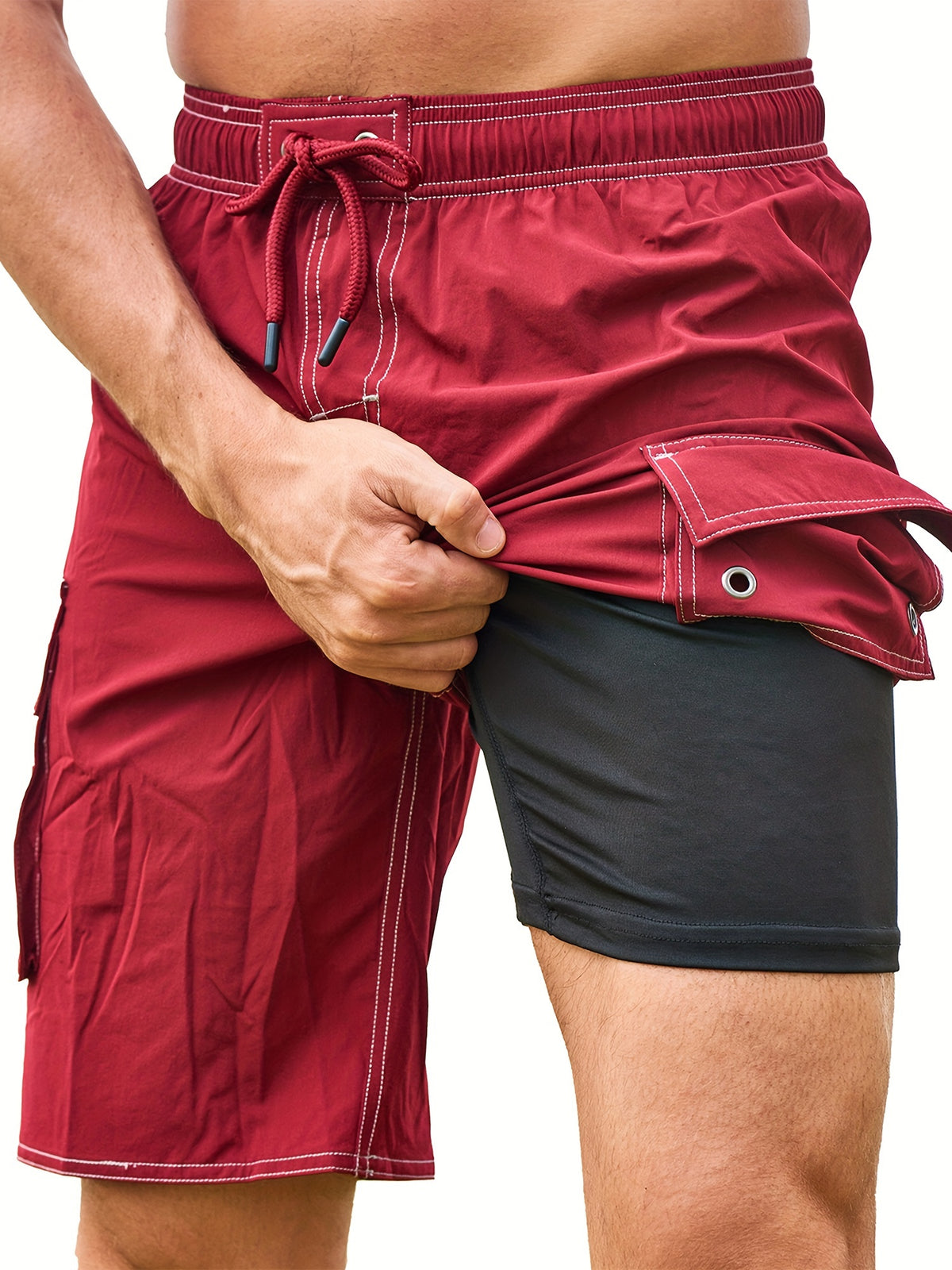 Dallas | Men's Quick-Dry Board Shorts with Compression Liner