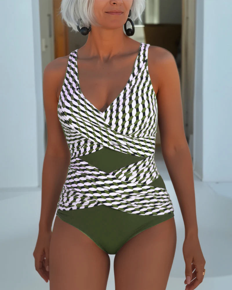 Anaïs | Women's V-Neck Cut-Out One-Piece Swimsuit