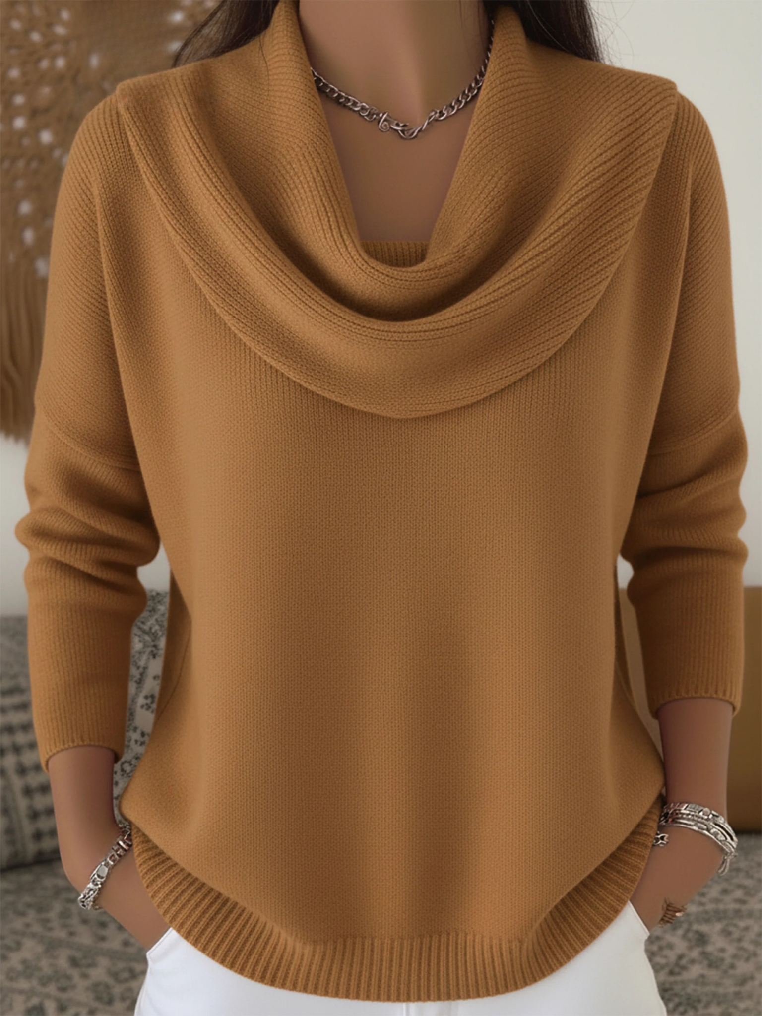 Thea Cowl Neck Merino Wool Jumper
