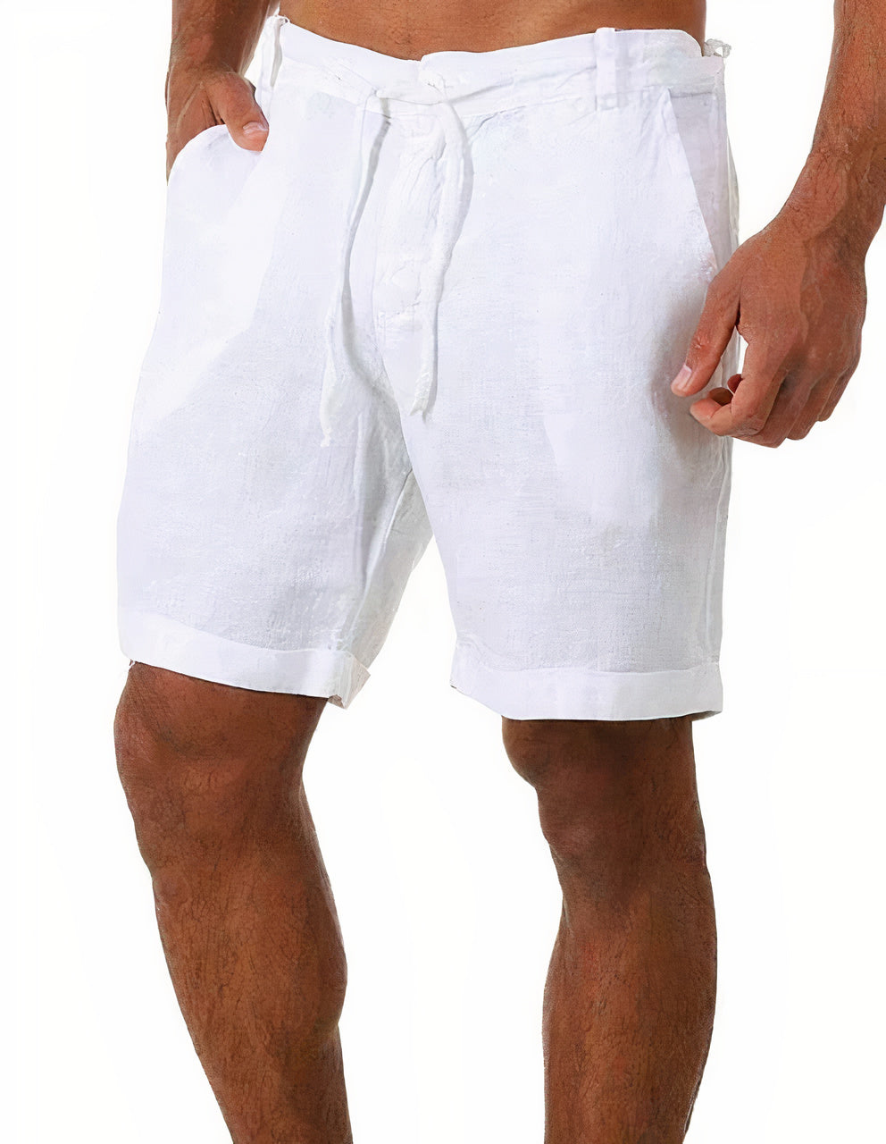 Jonas | Men's Drawstring Linen Bermuda Shorts with Pockets