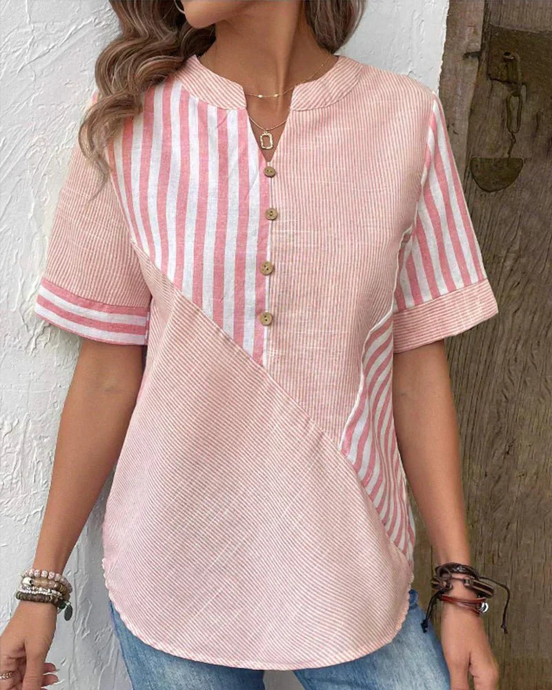 Monroe Soft Striped Blouse