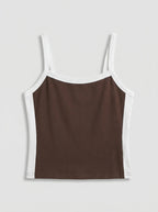 Dilara | Women's Sleeveless Square-Neck Bodycon Top