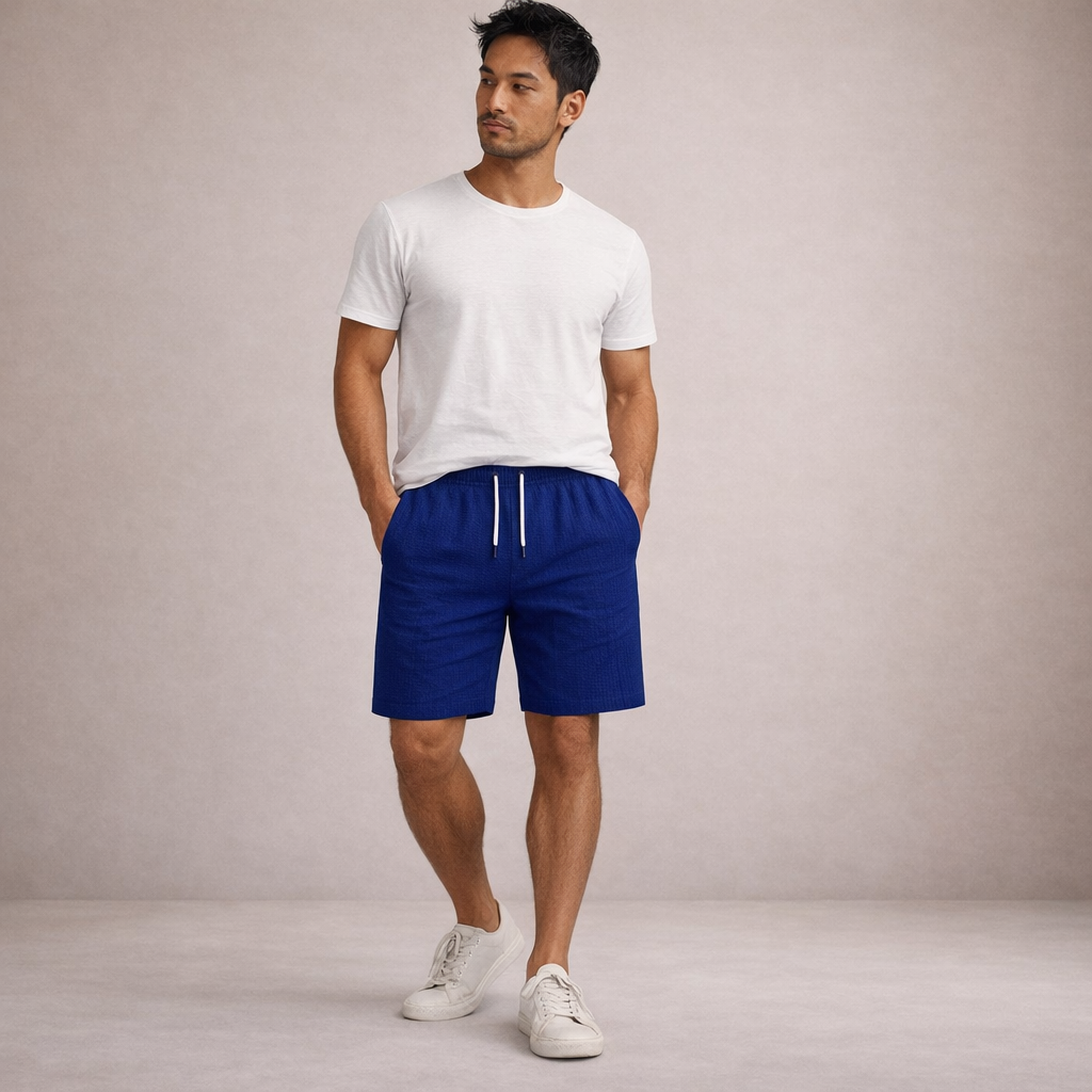 Matteo | Men's Relaxed-Fit Straight Hem Summer Shorts