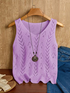 Guusje | Women's Pointelle Knit Sleeveless Tank Top