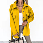 Lilian | Women's Notched Lapel Button-Front Coat