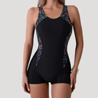 Lois | Women's Sport One-Piece Swimsuit with Contrast Side Panel