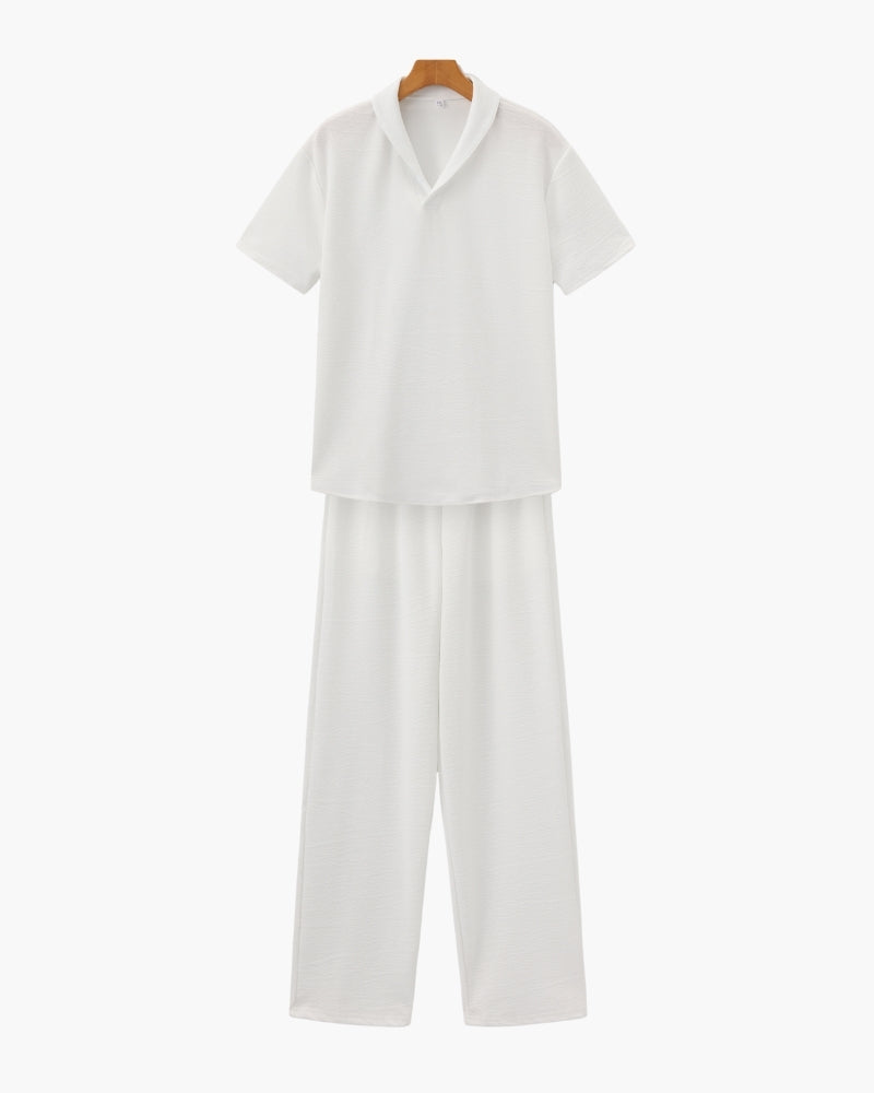 Rainer | Men Summer Set Polo Shirt and Tapered Pants