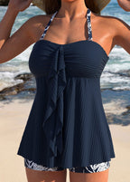 Jolanda | Women's Ruched Tank Top High-Waisted Tankini