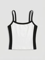 Dilara | Women's Sleeveless Square-Neck Bodycon Top