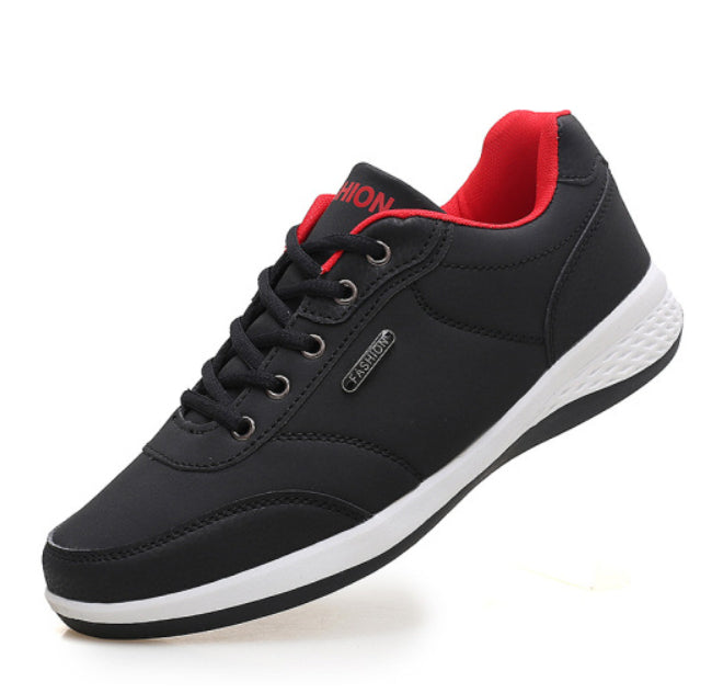 Rhys | Men's Lace-Up Leather-Look Sneakers