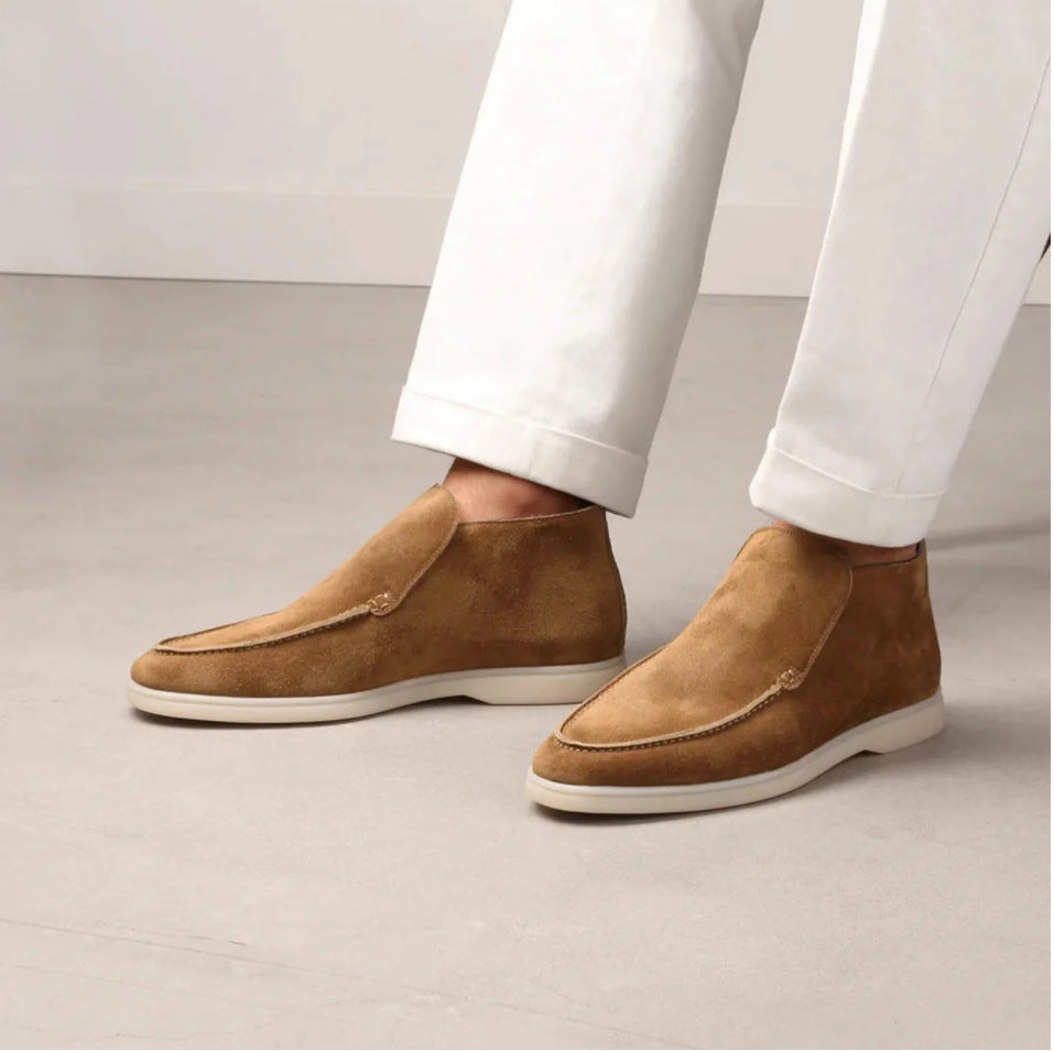 Roman | Men's Slip-On Suede Loafer Boots