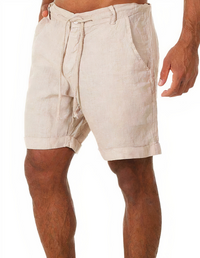 Jonas | Men's Drawstring Linen Bermuda Shorts with Pockets