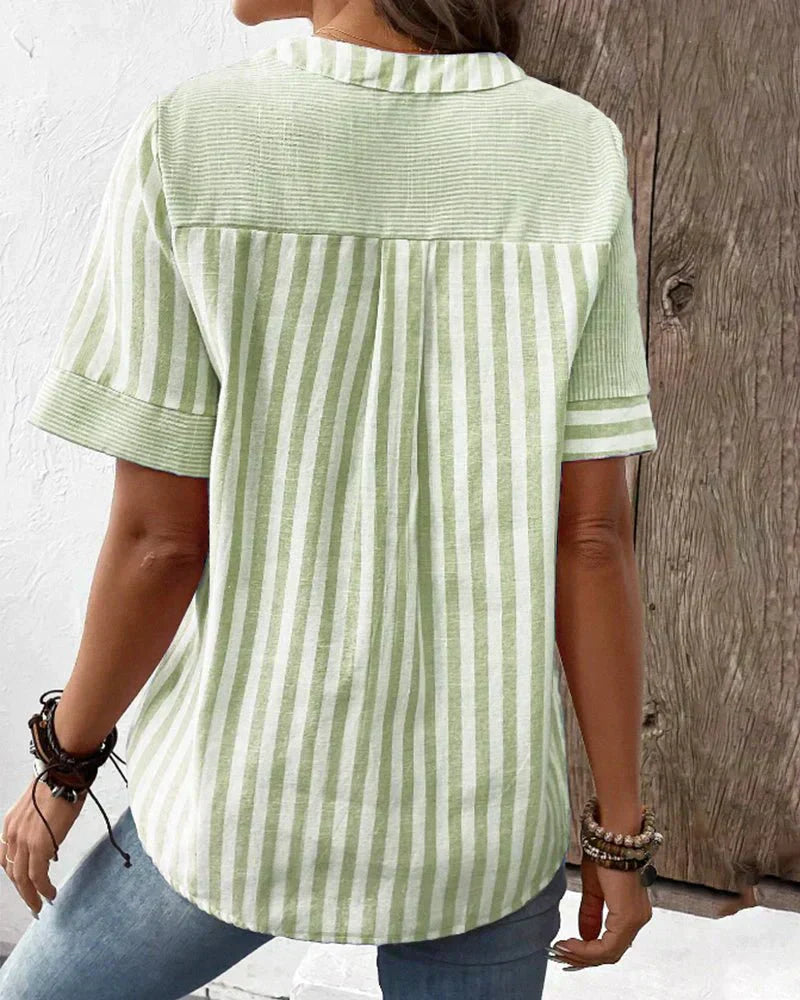 Monroe Soft Striped Blouse