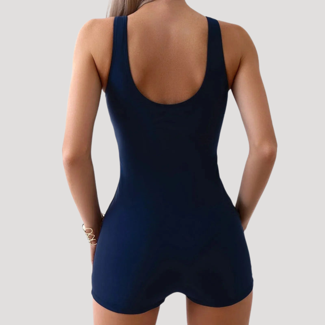 Lois | Women's Sport One-Piece Swimsuit with Contrast Side Panel