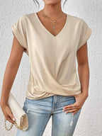 Ariane | Women's V-Neck Twist-Front Top