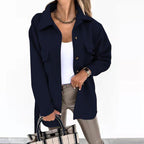 Lilian | Women's Notched Lapel Button-Front Coat