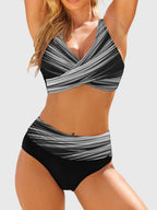 Adriana | Women's Sculpting Print Bikini Set with Tie Sides