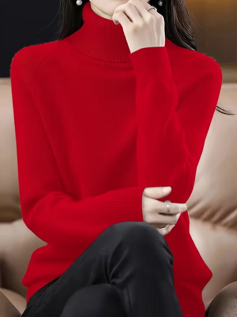 Ylva | Women's Ribbed V-Neck Sweater