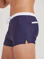 Bernard | Men's Colour-Block Drawstring Swim Trunks