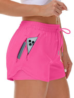 Cordelia | Women's High-Waist Zip-Pocket Running Shorts