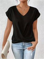 Ariane | Women's V-Neck Twist-Front Top