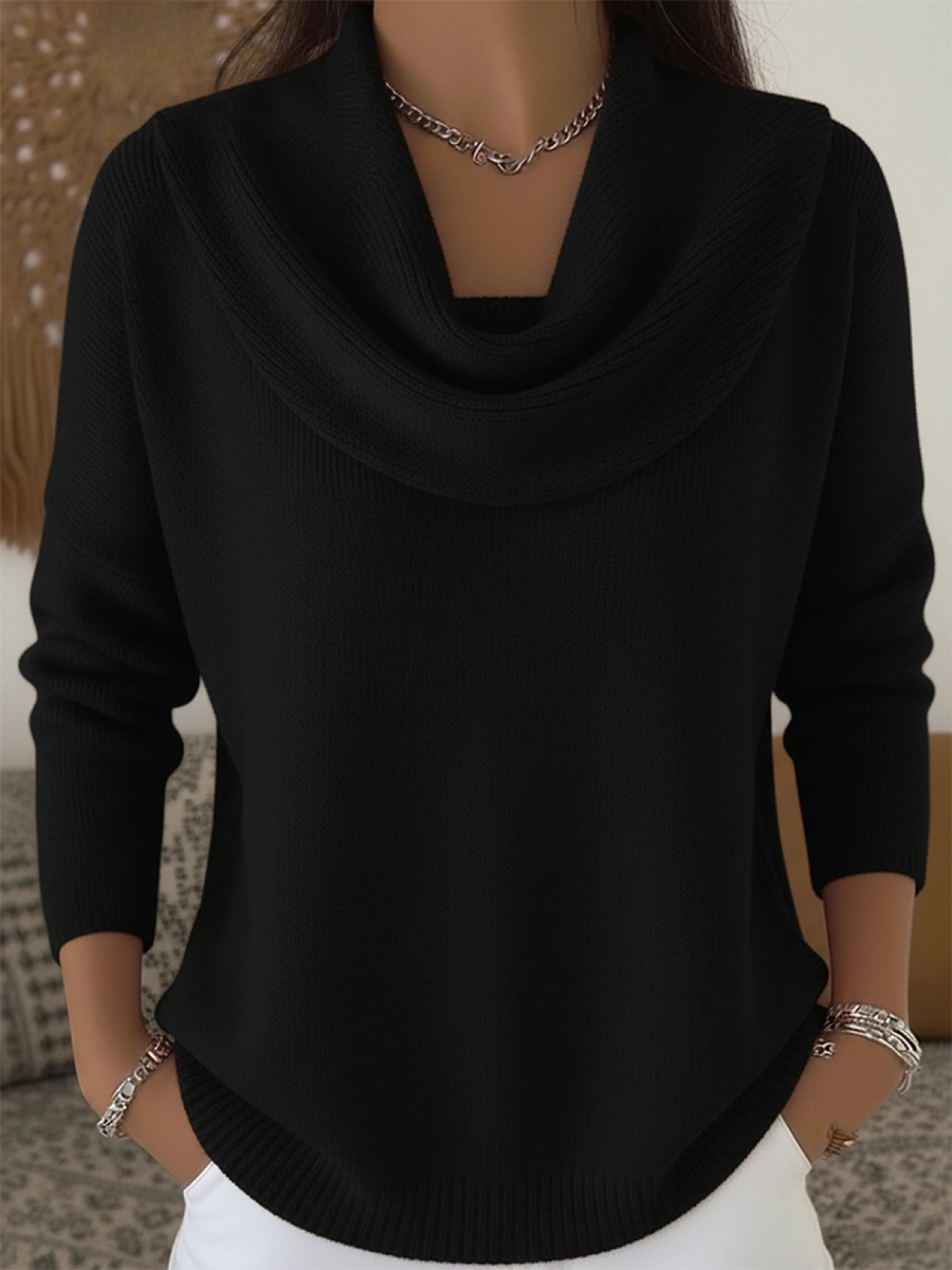 Thea Cowl Neck Merino Wool Jumper