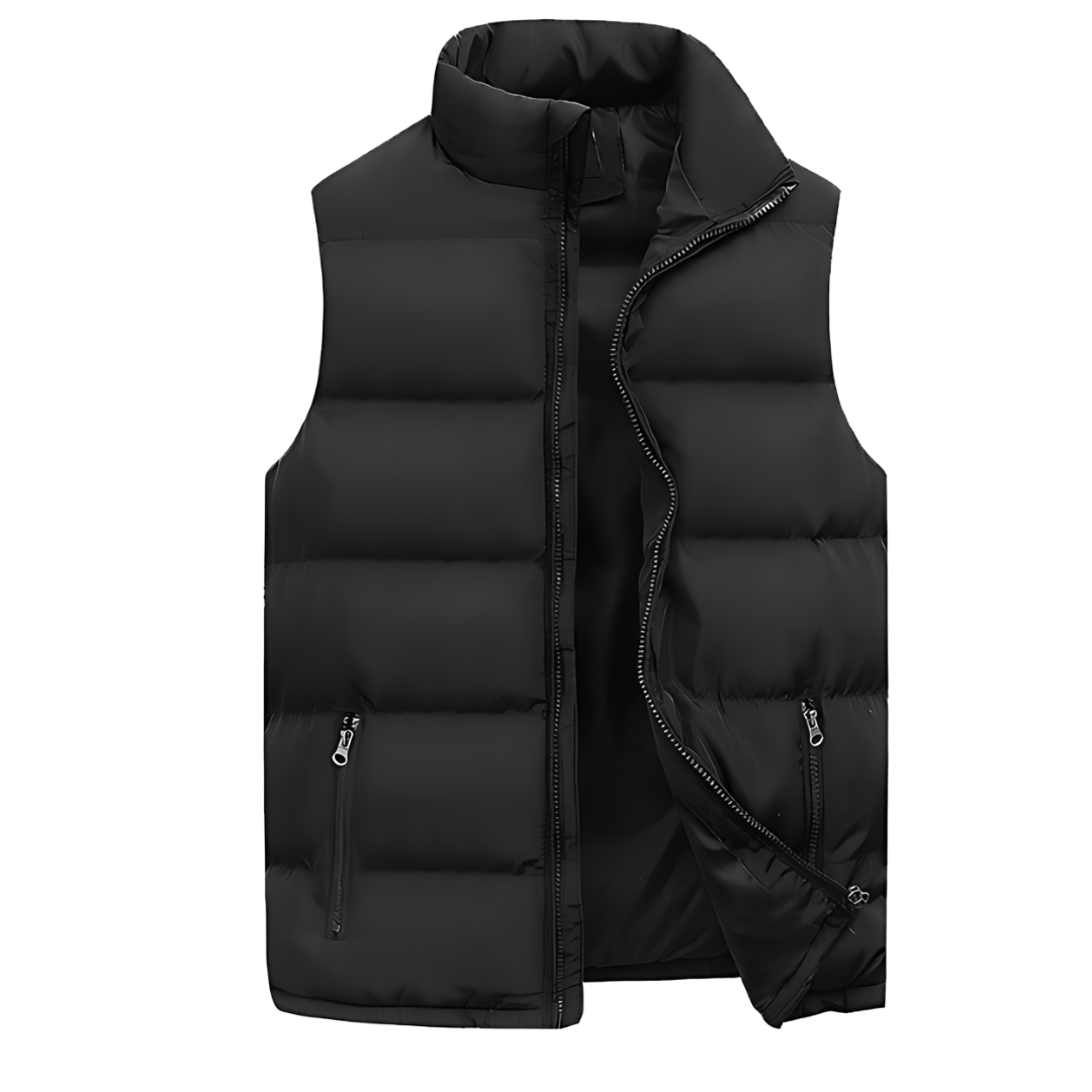 Gustav | Men's Quilted Puffer Vest with Zip Front for Layering
