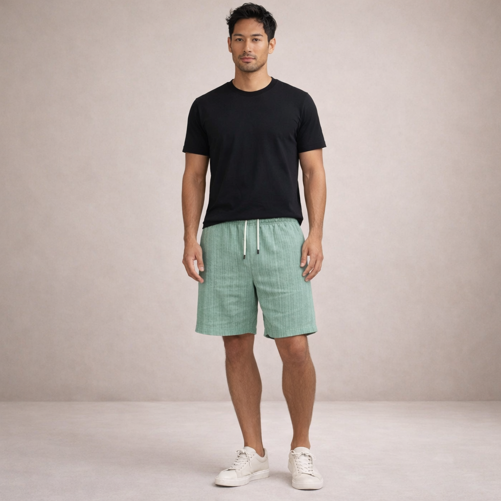 Matteo | Men's Relaxed-Fit Straight Hem Summer Shorts