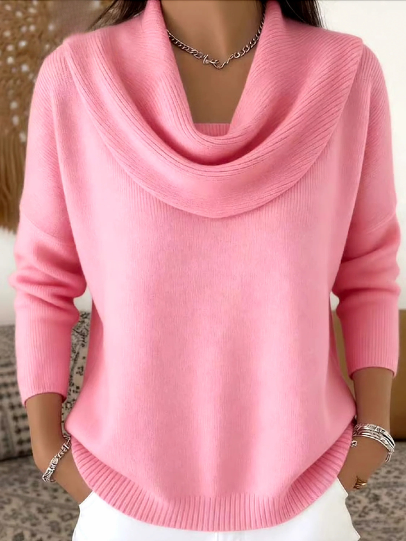 Thea Cowl Neck Merino Wool Jumper