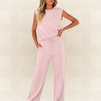 Cecile | Women's Two-Piece Set Relaxed-Fit Loungewear Co-ord