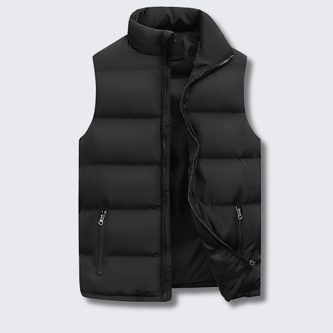 Gustav | Men's Quilted Puffer Vest with Zip Front for Layering