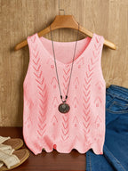 Guusje | Women's Pointelle Knit Sleeveless Tank Top