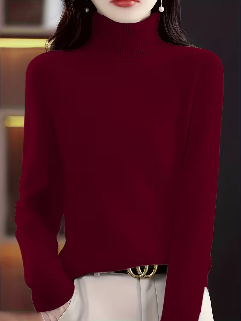 Ylva | Women's Ribbed V-Neck Sweater
