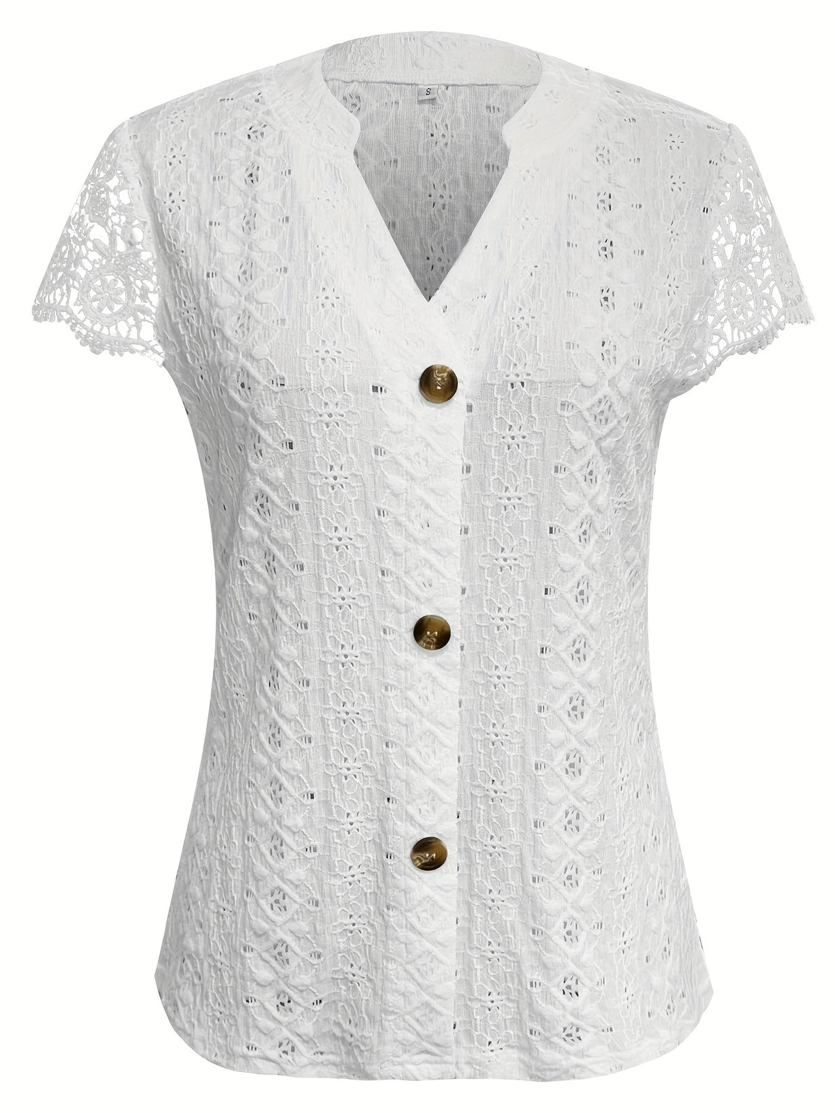 Pernille | Women's Lace Corset Top with Button Front
